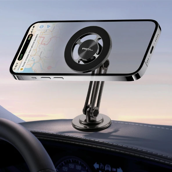 Manyetik Telefon Tutucu Araç İçi Güçlü Mıknatıs Destekli Sabit Telefon Standı - 3