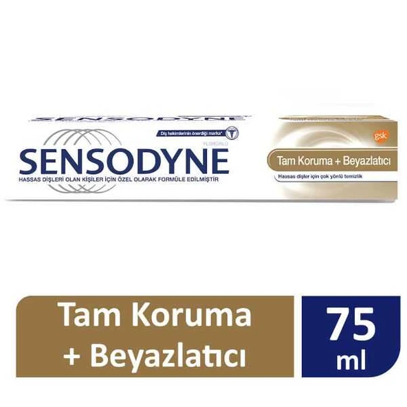 Sensodyne Diş Macunu Tam Koruma ve Beyazlatıcı 50 ml
