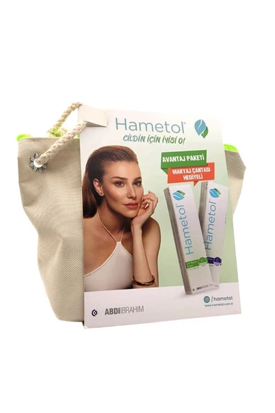 Hametol Cilt Bakım Onarıcı Krem 30 gr Kofre + Makyaj Çantası Hediyeli