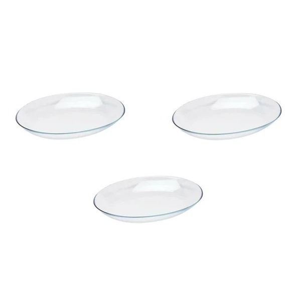Paşabahçe Invitation Mini Oval Kayık Tabak 3 lü 10356 - 2