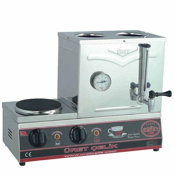 Üret Çelik 30’luk Pleytli Kahveci Kazanı - 15 Litre ürün görseli 1