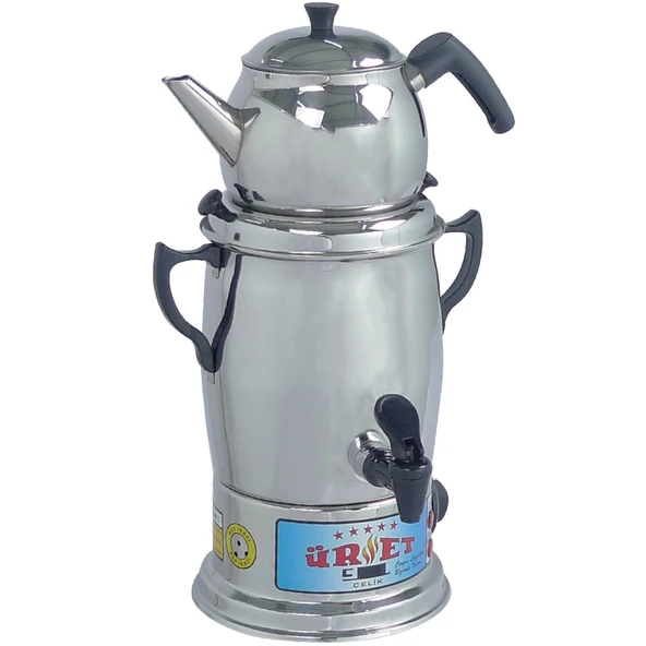 Üret Çelik 9 Litre Lüks Semaver