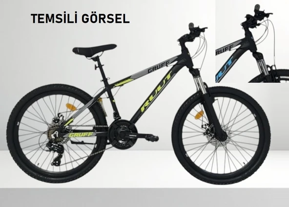 24J RUUT GRUFF MD 21V DAĞ BİSİKLETİ - SİYAH MAVİ - 30 KADRO