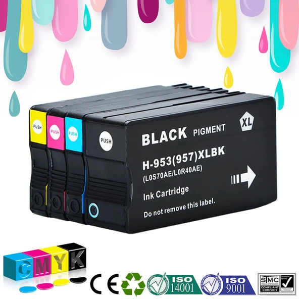 HP 953XL Muadil Takım Kartuş l OfficeJet Pro 8210 | D9L63A
