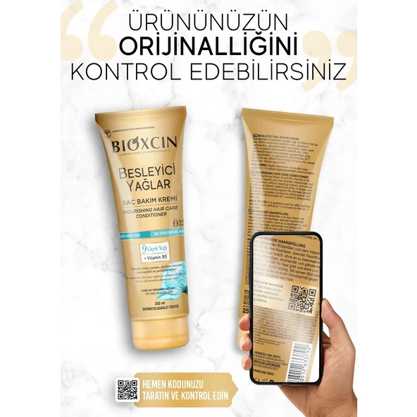 Bioxcin Besleyici Yağlar Saç Bakım Kremi 250 ml - 2
