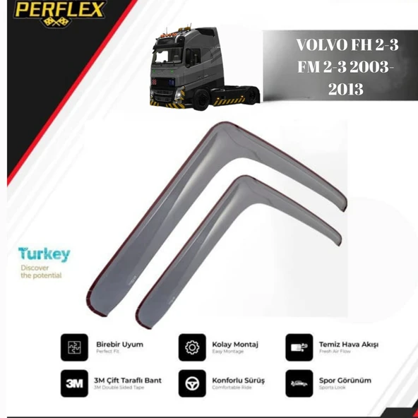 CAM RÜZGARLIĞI V2 DÜZ VOLVO FH 2-3 / FM 2-3 2003-2013