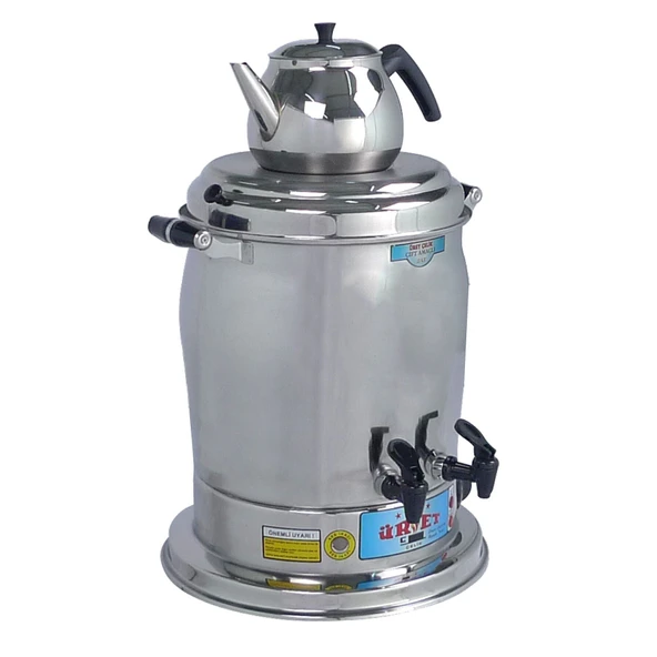Üret Çelik 6 Litre Çift Amaçlı Lüks Semaver
