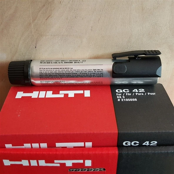 Hilti Gx 3 Gazlı Tabanca Çivisi 2.7 mm 1200 Adet GC 42 Gaz Tüpü Dahil - 4