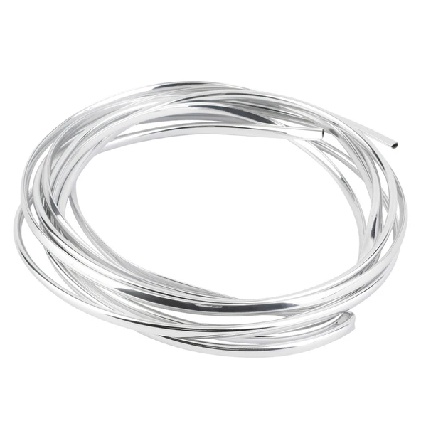 U Tip Geçmeli Havalandırma Nikelaj Şerit Çıta İnce 5 Metre Krom - 5