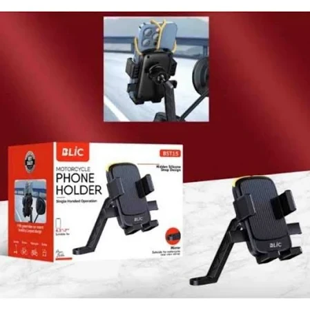 Blic BST15 Titreşim önleyici Tek Elle Kullanılabilir Motosiklet Telefon Tutucu