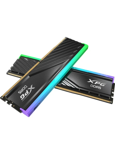 XPG Lancer Blade Siyah RGB DDR5-6400Mhz CL32 48GB (2x24GB) Dual Kit (32-39-39) 1.40V