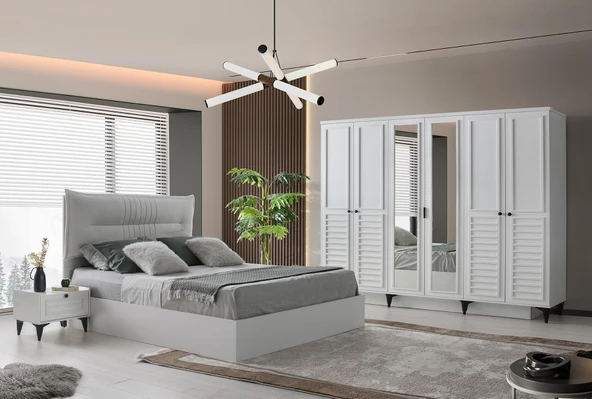 TUBA MDF YATAK ODASI TAKIMI ürün görseli 1