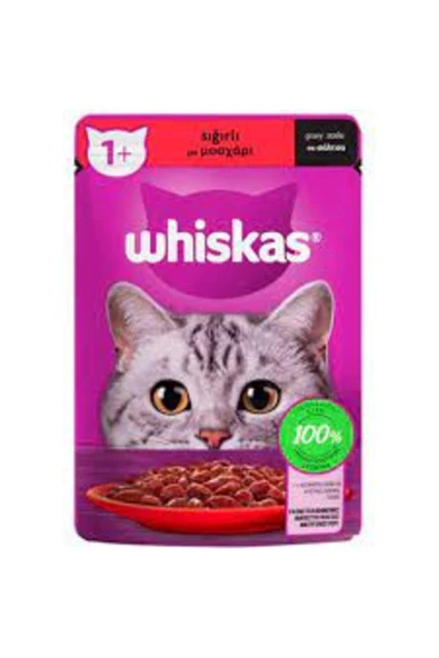 Whiskas WHİSKAS SIĞIRLI POUCH 85 GR