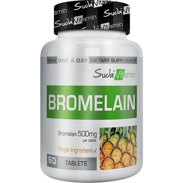 Suda Vitamin Vitamins Bromelain 500mg 60 Tablet