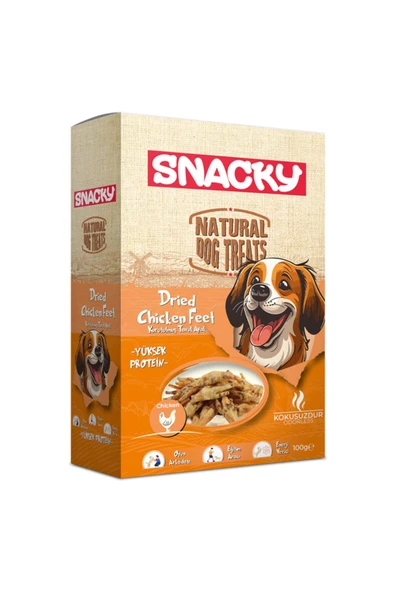 Snacky Kurutulmuş Tavuk Ayak 100 G
