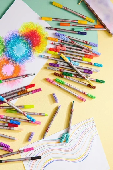 Faber Castell Çift Taraflı Keçeli Kalem 10 Renk - 3