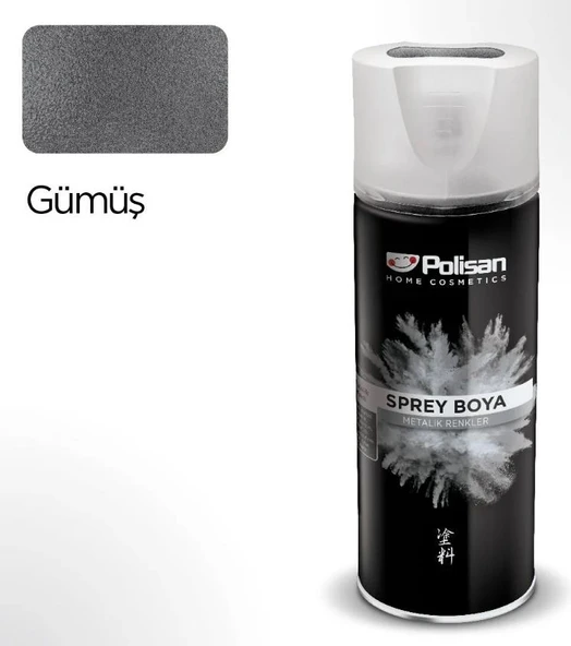 Polisan Akrilik Sprey Boya 400 ml Gümüş