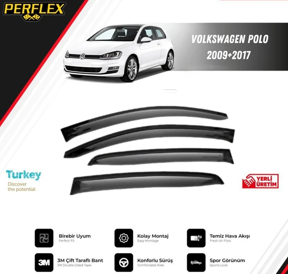 CAM RÜZGARLIĞI V2 DÜZ VW POLO 2009-2017