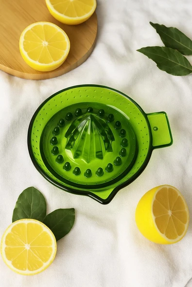 Akrilik Yeşil Limon Sıkacağı Pratik Limon Sıkacağı - 3