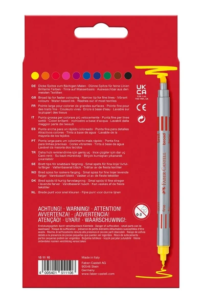 Faber Castell Çift Taraflı Keçeli Kalem 10 Renk - 2