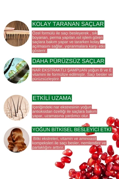 Zigavus Nar Ekstraktlı Şampuan 450 ml - 3