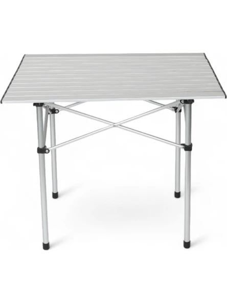 Portatif Katlanabilir Alüminyum Masa 70X70X55 - 2