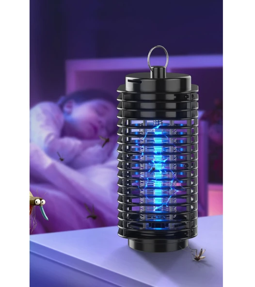 Siyah Led Işıklı Sinek Öldürücü İç Ve Dış Mekan için Böcek ve Sinek Tuzağı - 5