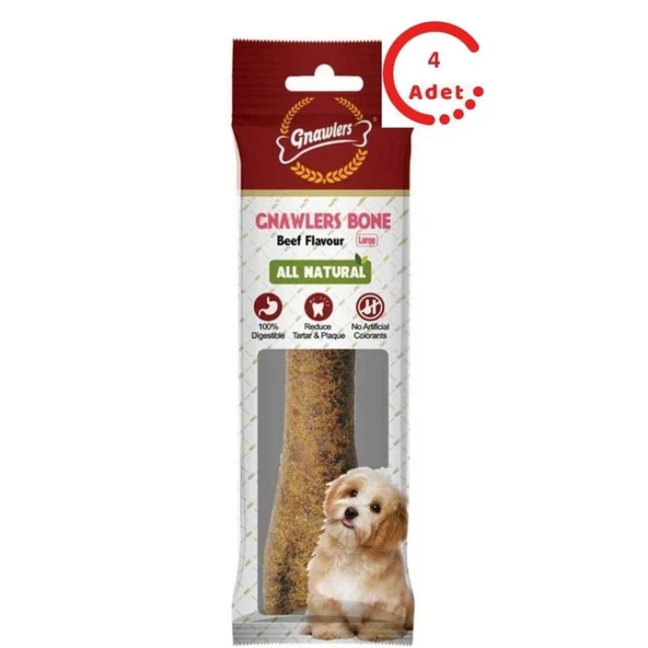 Gnawlers Köpek Ödül Kemiği Biftekli 265 Gr x 4 Adet - 1