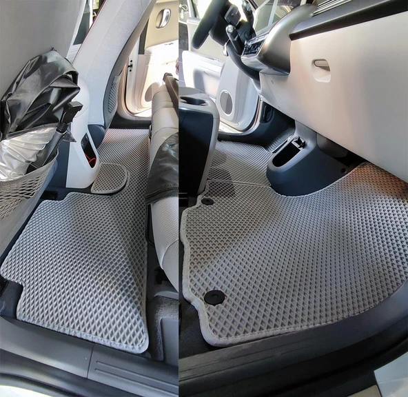 Bod Hyundai IONIQ 5 3D Havuzlu Paspas ve Bagaj Havuzu Seti Gri 2021-Sonrası ioniq 5 - Resim 4