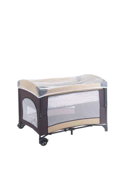 Mastic Anne Yanı Sallanır Cibinlikli Oyun Parkı Bebek Beşik 70x110 Cm - 5