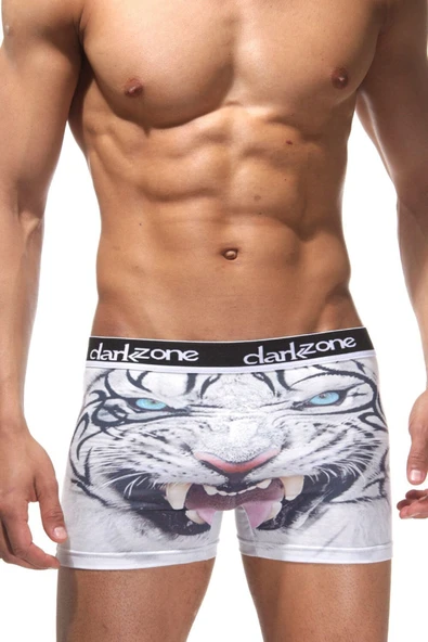 Kaplan  Desenli Erkek 3d Boxer 1092