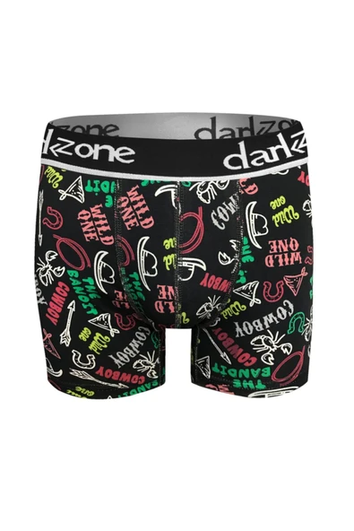 Kovboy Desenli Pamuklu Erkek Boxer 2694