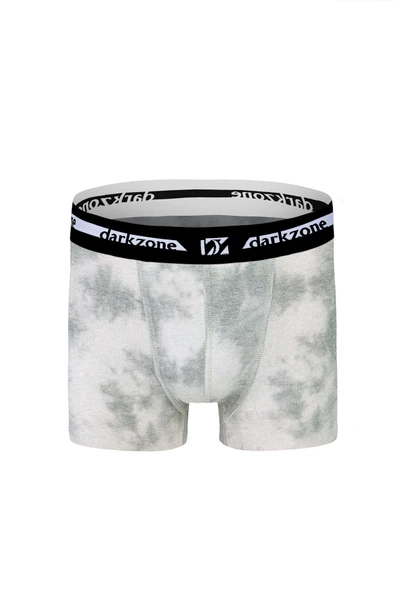 Krem Desenli Erkek Boxer 2673