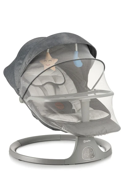 Velaro Plus Elektrikli Otomatik Sallanan Kademeli Bebek Ana Kucağı,5 Farklı Sallanma Hızı,Oyuncaklı - 10