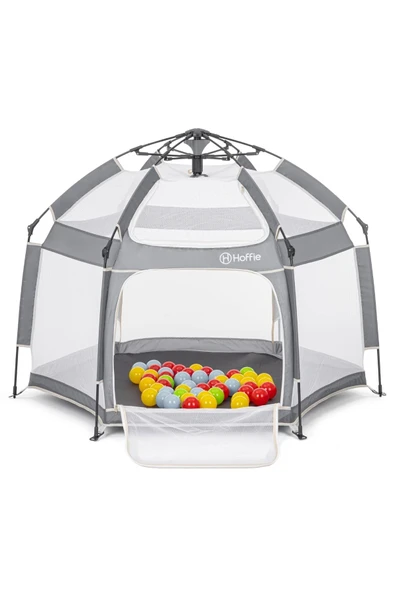 Foldy Plus Katlanabilir Bebek Ve Çocuk Oyun Parkı-Alüminyum-Kolay Kurulum,Oyun Matı Ve Toplar - 3