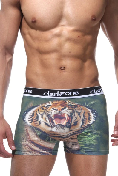 Kaplan  Desenli Erkek 3d Boxer 1094