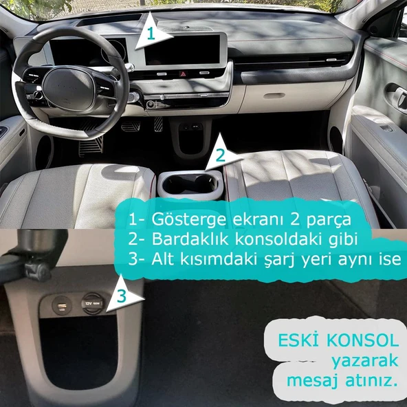 Bod Hyundai IONIQ 5 3D Havuzlu Paspas ve Bagaj Havuzu Seti Gri 2021-Sonrası ioniq 5 - Resim 3