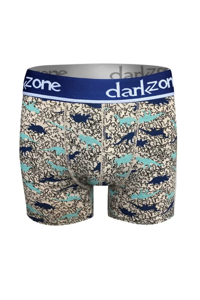 Dinazor Desenli Pamuklu Erkek Boxer 2692