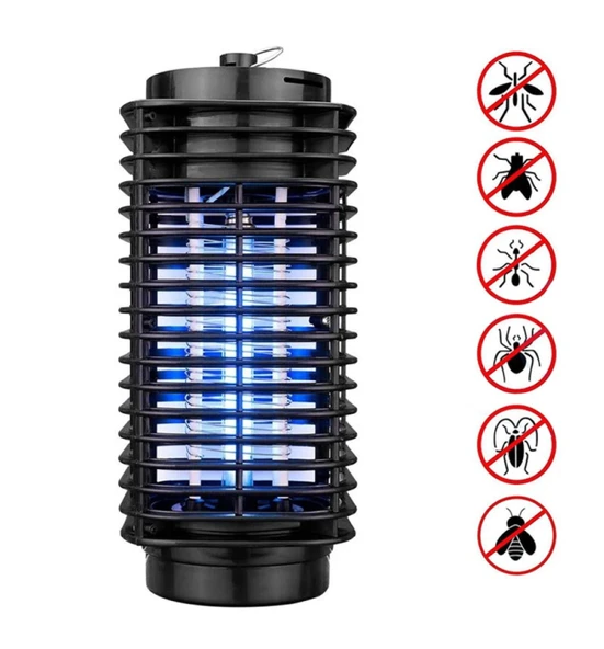 Siyah Led Işıklı Sinek Öldürücü İç Ve Dış Mekan için Böcek ve Sinek Tuzağı - 2