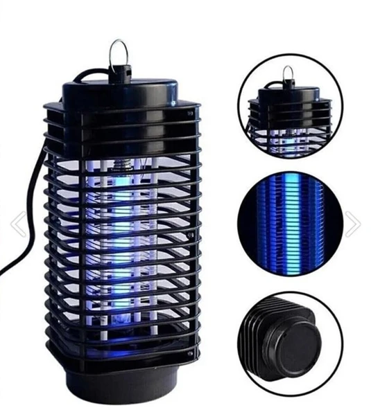 Siyah Led Işıklı Sinek Öldürücü İç Ve Dış Mekan için Böcek ve Sinek Tuzağı - 4