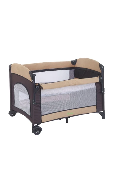 Mastic Anne Yanı Sallanır Cibinlikli Oyun Parkı Bebek Beşik 70x110 Cm - 2