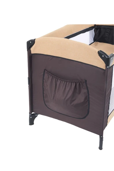 Mastic Anne Yanı Sallanır Cibinlikli Oyun Parkı Bebek Beşik 70x110 Cm - 7