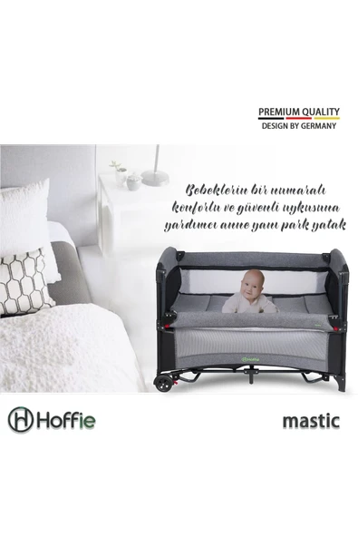 Mastic Anne Yanı Sallanır Cibinlikli Oyun Parkı Bebek Beşik 70x110 Cm - 9
