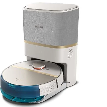 Philips HomeRun 7000 Serisi Aqua XU7100/02 Çöp İstasyonlu Beyaz Gold Akıllı Robot Süpürge KUTU HASARLI SIFIR