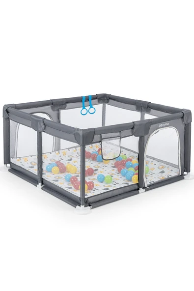 Playard Güvenli Bebek Ve Çocuk Oyun Alanı Oyun Parkı 120x120 Oyun Matı Topları Ve Yataklı - 9