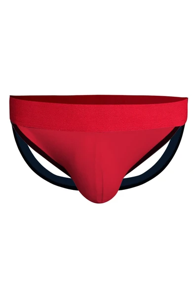 Erkek Arkası Açık Bordo Jockstrap 6727