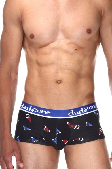 Erkek Şapka Desenli Kısa Hipster Boxer 3310