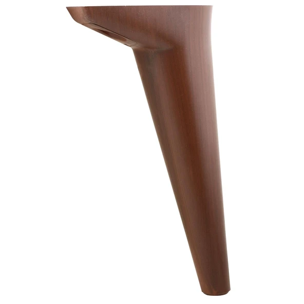 Mobilya Kanepe Sehpa Puf Koltuk Ayağı 24 cm Kahverengi Ahşap Desenli Baza Ayak 4 Adet - Resim 3