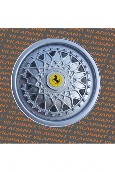Ferrari logo 13 inç Şahin Jant Kapağı BBS model 4adet 3091fer