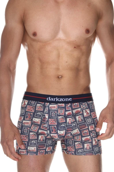 Posta Pulu Desenli Dijital Baskılı Erkek Boxer 2073